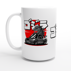 Baby GTR White 15oz Ceramic Mug black
